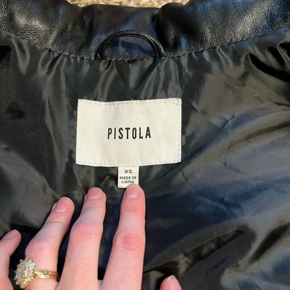 Pistola Callista Convertible Faux Leather Jacket/Vest - Picture 5 of 8